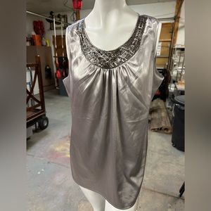 Chico’s shimmer, beaded blouse. Size 2.